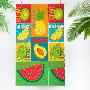 Полотенце вафельное банное "АртПостель" Мультифрукт (90*150-1шт.)