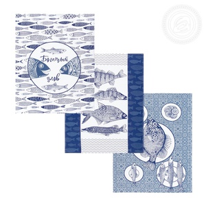 Набор полотенец из рогожки Богатый улов (45*60-3шт.)