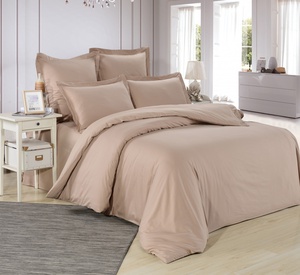 Постельное белье Valtery LS-16, Cатин однотонный, Семейный