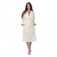 Халат женский махровый "Cleanelly" Comodo цвет молочный (размер 44)