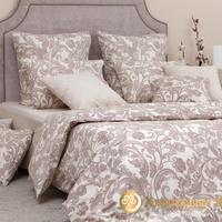 Постельное белье "Хлопковый Край" Виоланте беж Бязь-люкс (Евро)