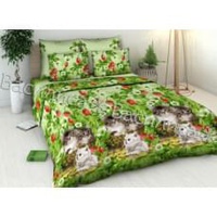 Постельное белье "Василиса" Котята Бязь (Евро)
