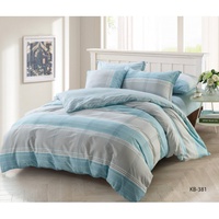 Постельное белье "Karteks" печатный рисунок KB-381 в коробке Сатин (Евро)