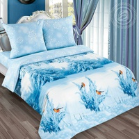 Постельное белье "АртПостель" Серебро Поплин (Евро)