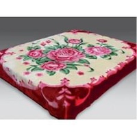 Плед "Орленок" Медальон бордовый акрил (200*240 см.)