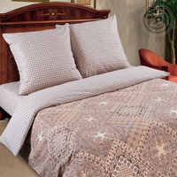 Постельное белье "АртПостель" Италия Поплин с простынью на резинке (Евро)