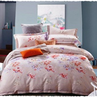 Постельное белье "Valtery" 110-83 сатин с вышивкой, отделка гобеленом (Дуэт (Семейный)