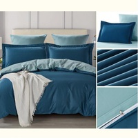 Постельное белье "Karteks" однотонный комбинированный SK-008 Сатин (2-спальный)