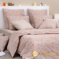 Постельное белье "Хлопковый Край" Абени оранж Бязь-люкс с наволочками 50/70 (2-спальный)