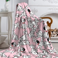 Плед флисовый "Протекс" Павлинка 101 Далматинец розовый (100*150см.)