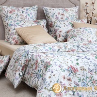 Постельное белье "Хлопковый Край" Аморетт беж Сатин (Евро)