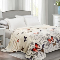 Плед велсофт Valtery Бабочки, 200*220