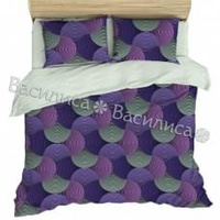 Постельное белье "Василиса" Ретушь 2 Бязь (Евро)