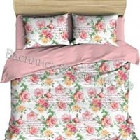 Постельное белье "Василиса" Букет желаний Бязь (Евро)