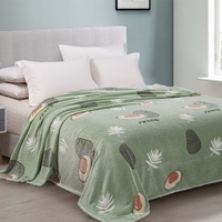 Плед велсофт Valtery Авокадо, 200*220