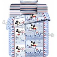 Постельное белье "Василек" Детский Микки автогонщик Бязь (Детский (Ясли))