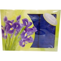 Комплект махровых полотенец "Cleanelly" Plait цвет синий (50*90-1шт., 70*130-1шт.)