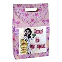 Подарочный набор полотенец "Дино-текс" Все будет хорошо (40*70см.-1шт.)