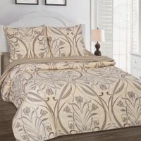 Постельное белье "АртПостель" Варьете Поплин с простынью на резинке (Дуэт (Семейный)