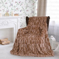 Плед "КомфортТекс" Норка цвет коричневый (220*240см.)