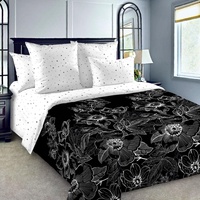 Постельное белье "Текс-Дизайн" Метафора черный Перкаль (Евро)