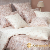 Постельное белье "Хлопковый Край" Марсель айвори Сатин (Евро)