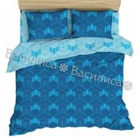 Постельное белье "Василиса" Квадро 4 Бязь (Дуэт (Семейный))