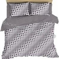 Постельное белье "Василиса" Рельефные волны Бязь (Евро)