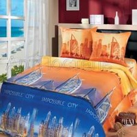 Постельное белье "АртПостель" Город мечты с компаньоном Бязь (Евро)