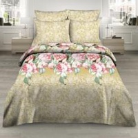 Постельное белье "Василиса" Атлас Бязь (Дуэт (Семейный))