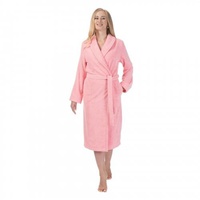 Халат женский махровый "Cleanelly" Comodo цвет розовый (размер 48)