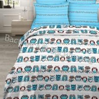 Постельное белье "Василиса" Совы Бязь (2-спальный)