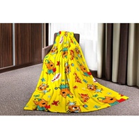 Плед флисовый "Протекс" Павлинка Три кота желтый (100*150см.)