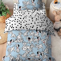 Постельное белье "Павлинка" Детский Далматинец цвет голубой Бязь (1,5-спальный)