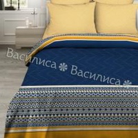 Постельное белье "Василиса" Роскошный бархат Бязь (Евро)