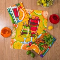Комплект кухонных полотенец "АртПостель" Коктейль (45*60-3шт.)
