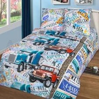 Постельное белье "АртПостель" Детский Автобан Бязь (1,5-спальный)
