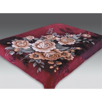 Плед "Орленок" Орех бордовый акрил (200*240см.)