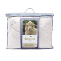 Одеяло "Мягкий сон" Овечья шерсть Comfort в чемодане зимнее (1,5-спальный, 140*205см.)