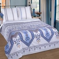 Постельное белье "АртПостель" Фольклор Поплин (Евро)