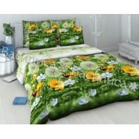 Постельное белье "Василиса" Аура лета Бязь (Евро)