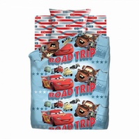 Постельное белье "ПромТоргСервис" Детский Тачки Дорожное путешествие Бязь (1,5-спальный)