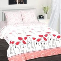 Постельное белье "АртПостель" Маковое поле Поплин (1,5-спальный)