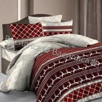 Постельное белье "Василиса" Скандинавские мотивы Шотландия Бязь (2-спальный)