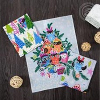 Комплект кухонных полотенец "АртПостель" Совята (45*60-3шт.)