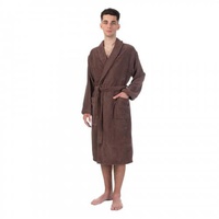 Халат мужской махровый "Cleanelly" Comodo цвет коричневый (размер 50)