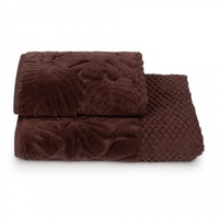 Полотенце махровое "Cleanelly" Tropical mood коричневое (70*130см.)