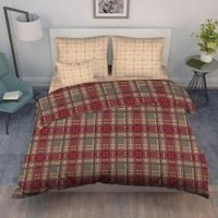 Постельное белье "Василиса" Тартан Шотландия Бязь (Дуэт (Семейный))