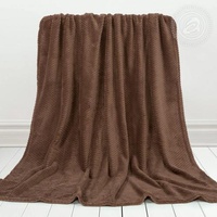 Плед флисовый "АртПостель" Роскошь цвет Капучино (150*200см.)