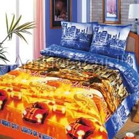 Постельное белье "АртПостель" Ночной город с компаньоном Бязь (Дуэт (Семейный)